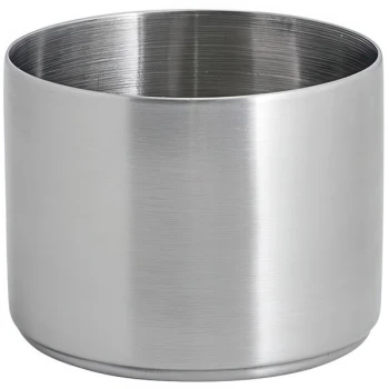Front of the House Soho 9 oz. Brushed Stainless Steel Round Ramekin - 12/Case