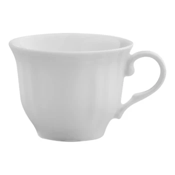 Arcoroc Athena 8 oz. White Scalloped Porcelain Cup by Arc Cardinal - 24/Case