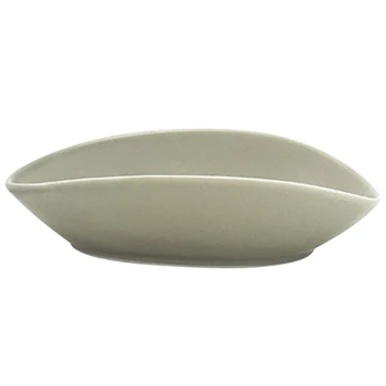 Front of the House Tides 6 oz. Semi-Matte Pumice Oval Porcelain Ramekin - 6/Case