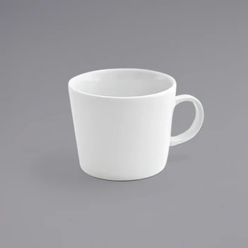 Front of the House Soho 3 oz. Bright White Porcelain Cup - 12/Case