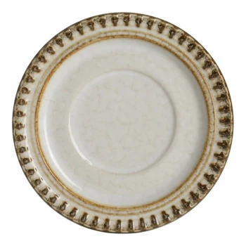 Robert Gordon Adelaide from Steelite International 4 1/2" Round Birch Porcelain Saucer - 24/Case