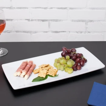 GET ML-287-W 15" x 7 1/2" White Siciliano Tray
