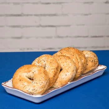 GET ML-154-TC Osslo Bake and Brew 14" x 5 1/2" Tuscan Scalloped Melamine Rectangular Display Tray - 6/Pack