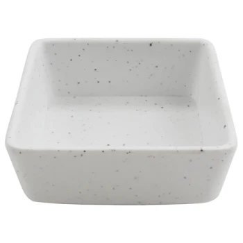 cheforward™ by GET Infuse 6.75 oz. Square Stone Natural Melamine Ramekin - 60/Case