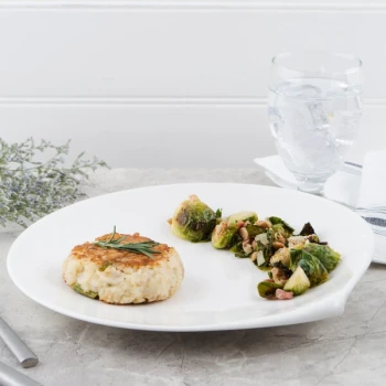 Villeroy & Boch 10-3420-2620 Flow 11" x 10 1/2" White Premium Porcelain Flat Plate - 6/Case