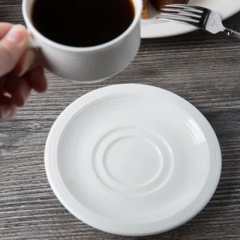Villeroy & Boch 16-4003-1280 Sedona Function 5 7/8" White Porcelain Saucer - 6/Case