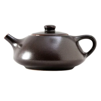 Tuxton GZL-103 TuxTrendz Kona 12 oz. Lava China Royal Tea Pot with Lid - 12/Case