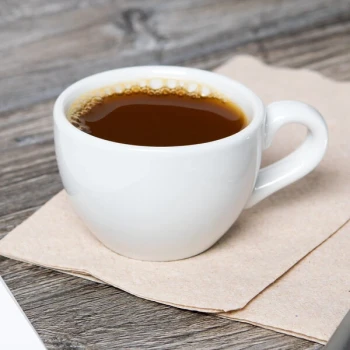 Tuxton BPF-0301 3 oz. Porcelain White China Espresso Cup - 24/Case