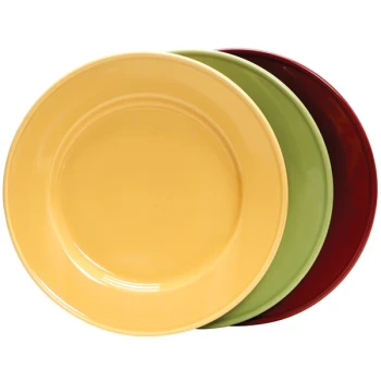 Tuxton DYA-074 7 1/2" Assorted Colors China Plate - 36/Case
