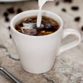 Tuxton BEF-0308 Europa 3 oz. Eggshell China Espresso Cup - 24/Case