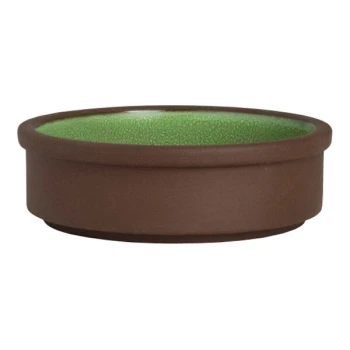 Maham Studio Spice from Steelite International 4" Round Cardamom Stoneware Stackable Deep Tray - 12/Case