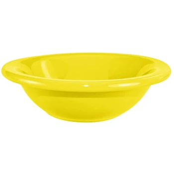 International Tableware Cancun 13 oz. Yellow Stoneware Grapefruit Bowl - 36/Case