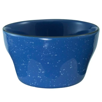International Tableware Campfire 7.25 oz. Speckle Ocean Blue Stoneware Bouillon - 36/Case