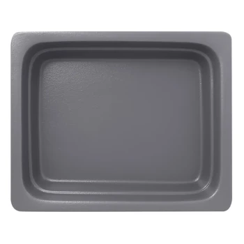 RAK Porcelain Neo Fusion 12 13/16" x 10 7/16" Stone Gray Porcelain Gastronorm Pan - 2/Case