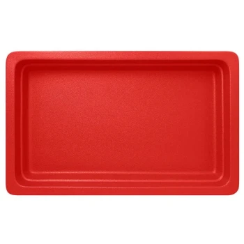 RAK Porcelain Neo Fusion 20 13/16" x 12 13/16" Ember Red Porcelain Gastronorm Pan