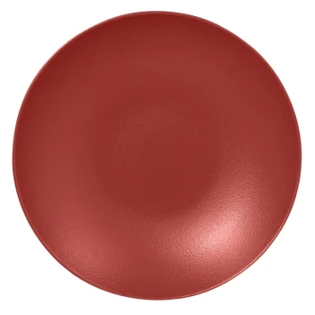 RAK Porcelain Neo Fusion 11 13/16" Magma Dark Red Porcelain Deep Coupe Plate / Bowl - 6/Case