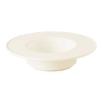 RAK Porcelain Nordic 3 15/16" Warm White Porcelain Saucer - 12/Case