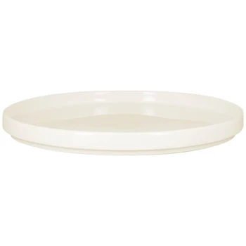 RAK Porcelain Nordic 10 5/8" Warm White Porcelain Round Rimless Plate / Lid - 6/Case