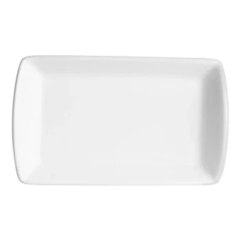 Folio Parliament from Steelite International 4 3/4" x 2 7/8" Rectangular Tray - 36/Case