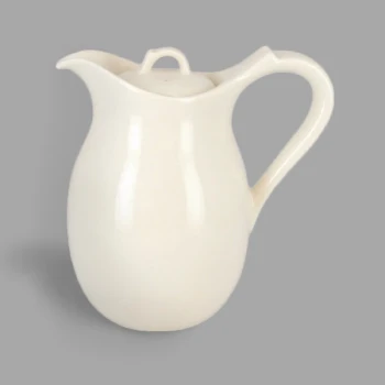 RAK Porcelain Anna 11.9 oz. Ivory Porcelain Coffee Pot and Lid - 6/Case