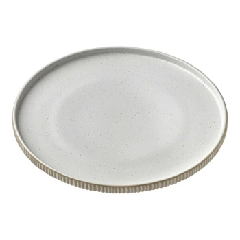 Playground Nara 10 5/8" White High Rim Plate - 6/Case