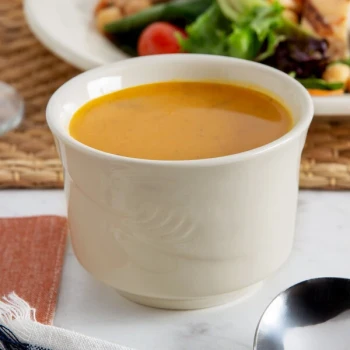 Oneida Espree by 1880 Hospitality F1040000700 7.5 oz. Cream White China Bouillon Cup - 36/Case