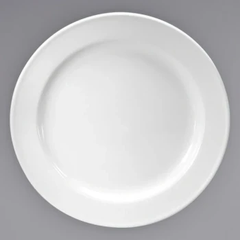Oneida Neo Classic by 1880 Hospitality F1010000157 11 1/4" Cream White Porcelain Plate - 12/Case