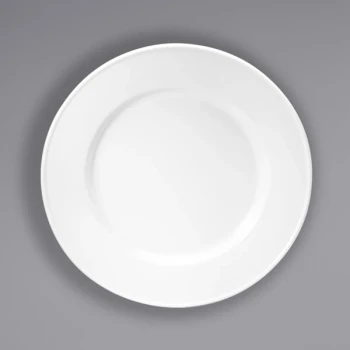 Oneida Classic by 1880 Hospitality F1000000148 10 1/8" Cream White Porcelain Plate - 12/Case