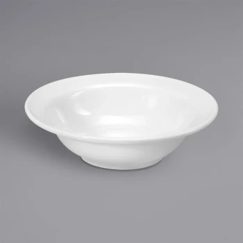 Oneida Classic by 1880 Hospitality F1000000720 13 oz. Cream White Porcelain Grapefruit Bowl - 36/Case
