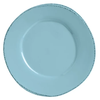 Libbey Farmhouse 9" Round Blue Hen Medium Rim Porcelain Plate - 12/Case