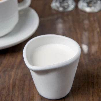 Libbey 911194502 Reflections 3 oz. Aluma White Porcelain Creamer - 24/Case