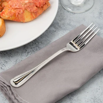 Bon Chef S1006 Sombrero 8 3/16" 18/10 Stainless Steel Extra Heavy European Size Dinner Fork - 12/Case