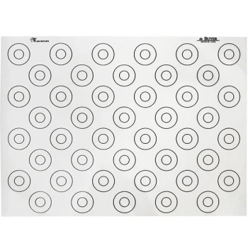 de Buyer 15 3/4" x 11 13/16" Silicone Non-Stick (44) 1 3/8" Macaron Baking Mat 4935.40