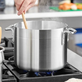 Choice 10 Qt. Standard Weight Aluminum Stock Pot