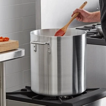 Choice 40 Qt. Heavy Weight Aluminum Stock Pot