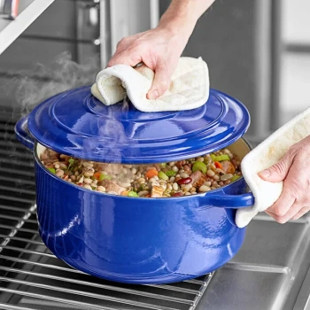 Valor 9.5 Qt. Galaxy Blue Enameled Cast Iron Dutch Oven