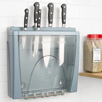 San Jamar STK1008 8-Slot Saf-T-Knife Station