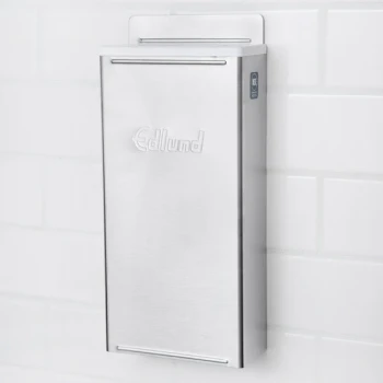 Edlund KR-50 4-Slot HACCP Enclosed Stainless Steel Knife Rack with White Insert