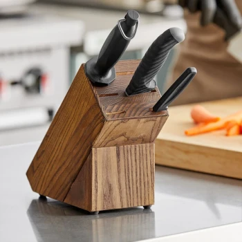 Dexter-Russell 20332 6-Slot Traditional Slant Wooden Knife Block