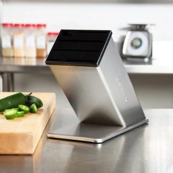 Dexter-Russell 20334 6-Slot SofGrip Stainless Steel Knife Block
