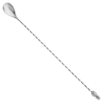 Barfly® M37012PIN 13 1/4" Stainless Steel Bar Spoon with Pineapple End