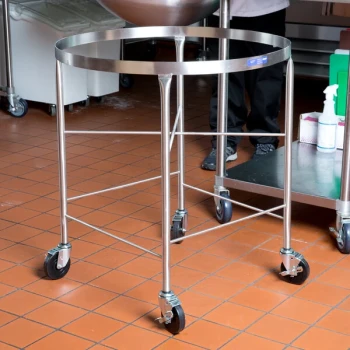 Vollrath 79018 Stainless Steel Mobile Mixing Bowl Stand for 80 Qt. Bowl