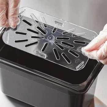 Vigor 1/4 Size Clear Polycarbonate Drain Tray