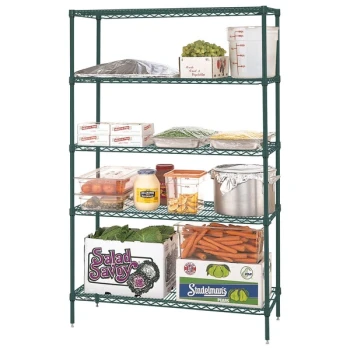 Metro 5N357K3 Super Erecta Metroseal 3 Wire Stationary Starter Shelving Unit - 18" x 48" x 74"