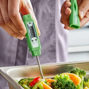AvaTek 2 3/4" Green HACCP Waterproof Digital Pocket Probe Thermometer