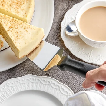 Choice 10 1/2" Pie Server with Black Nylon Handle