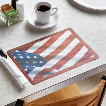 Choice 10" x 14" Patriotic Paper Placemat - 1,000/Case