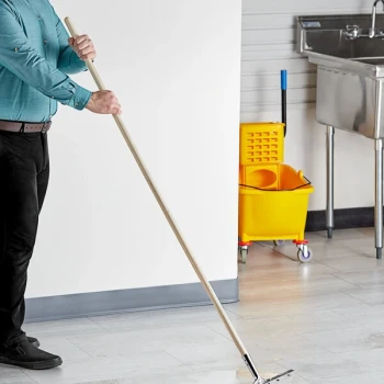 Lavex 60" Tapered Wood Broom / Squeegee Handle