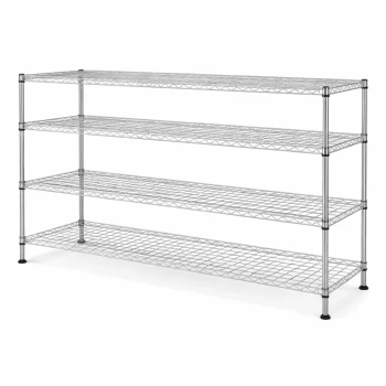 Culinex, Chrome Plated, 4 Tier, Wire Shelving Unit, 1525 mm Length, Silver