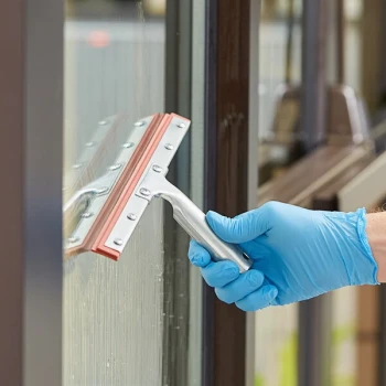 Lavex 12" Window Squeegee with Double Natural Rubber Blade